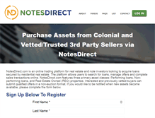 Tablet Screenshot of notesdirect.com